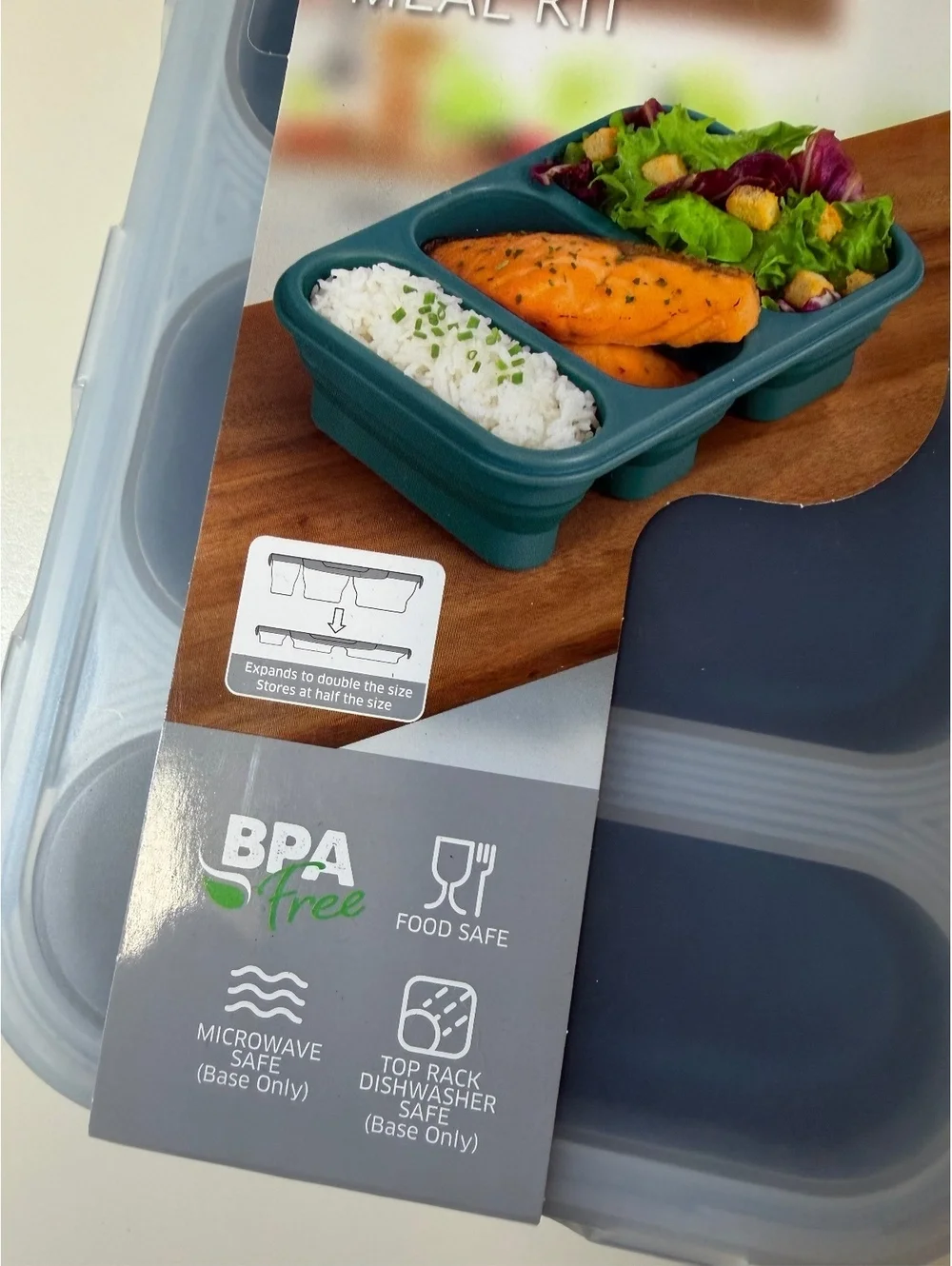 Crofton Portion Perfect Collapsible Meal Kit BPA Free Food Safe